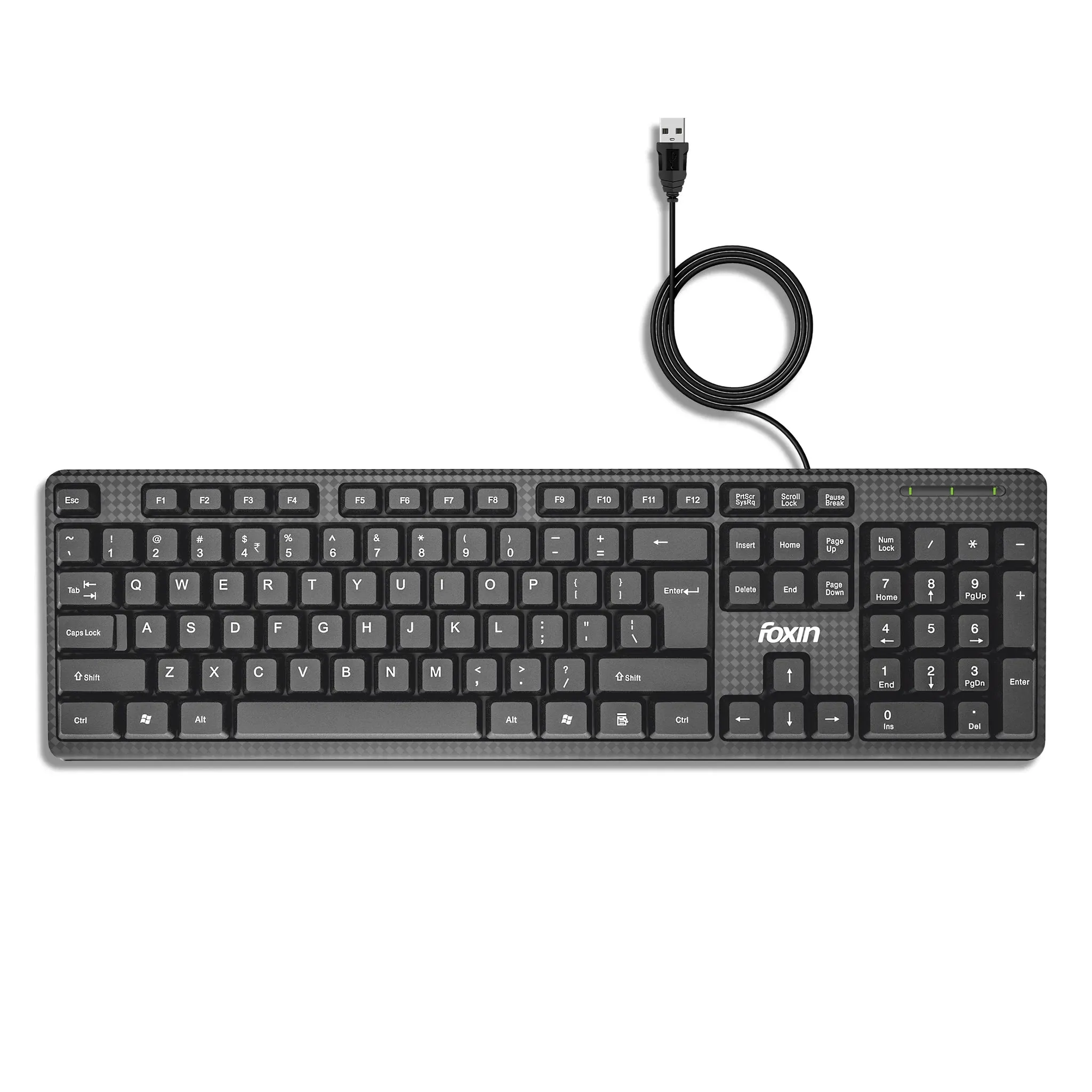 Foxin Keyboard Wired Keylite (FKB 102 PLUS) view 2